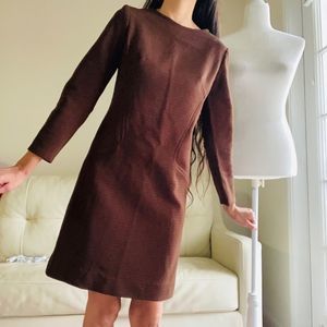 Vintage Handmade Brown 1960’s Shift Dress